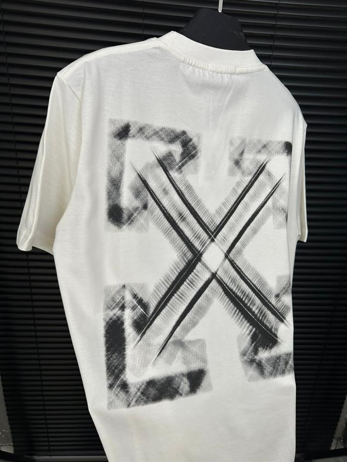 Vıbe Arrow Baskılı Oversize T-Shirt - Beyaz