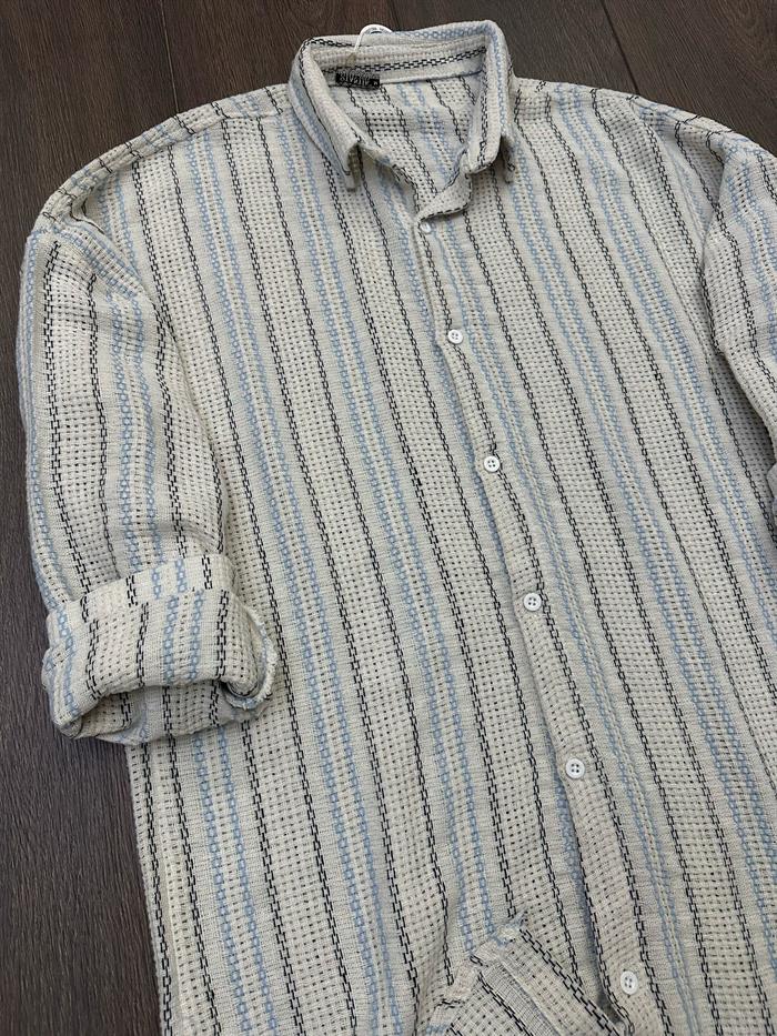 Buldan Çizgili  Yakalı Gömlek