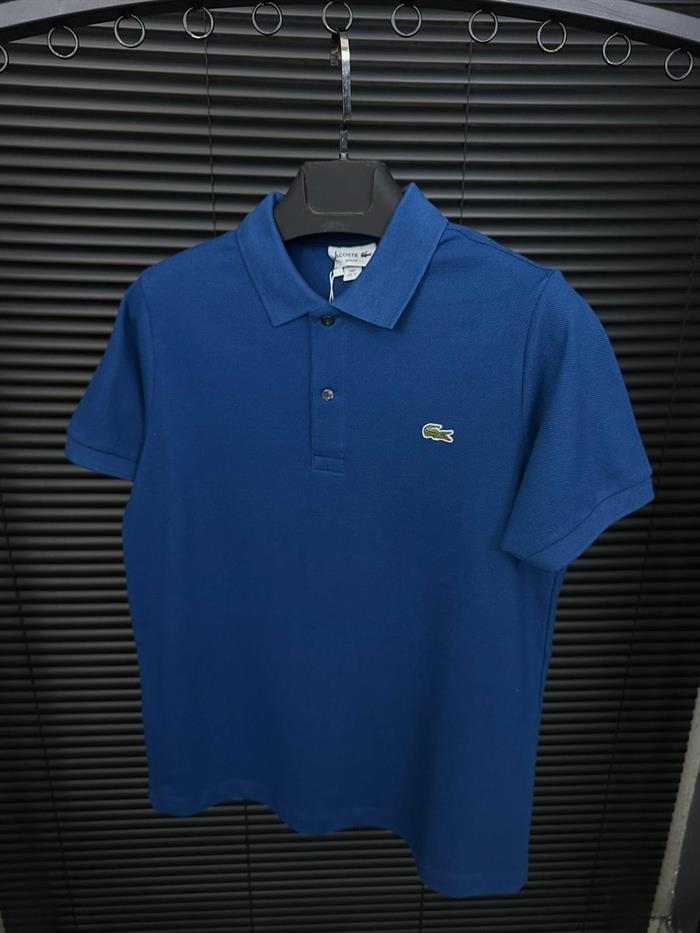 Göğüs Nakış Armalı Yakalı T-Shirt