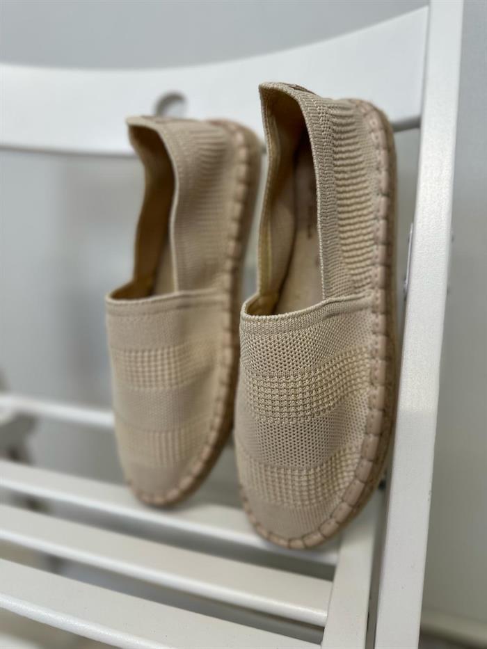 Hasır Taban Keten Espadril