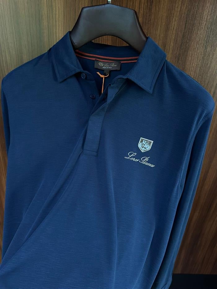 Logo Baskılı Flamlı Kumaş Yakalı Bluz