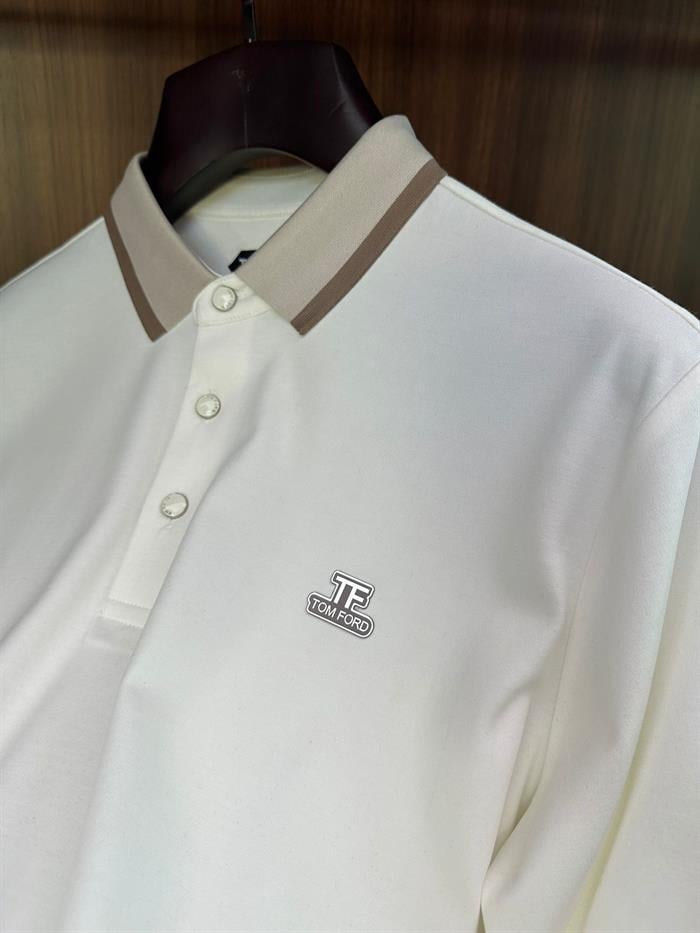 Metal Logolu Yakalı Sweatshirt