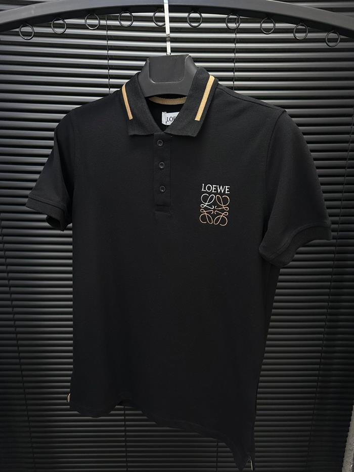 Nakış Baskılı Şerit Detaylı Yakalı T-Shirt - Beyaz