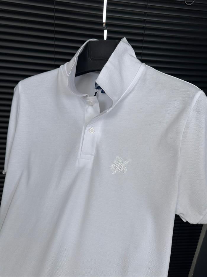 Nakış Logolu Ense Yazılı Yakalı T-Shirt