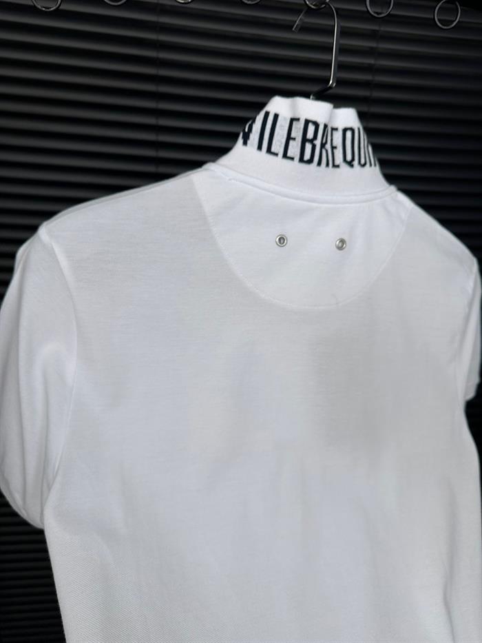 Nakış Logolu Ense Yazılı Yakalı T-Shirt