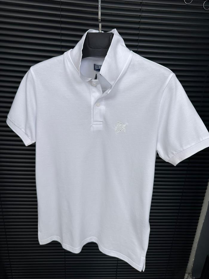 Nakış Logolu Ense Yazılı Yakalı T-Shirt