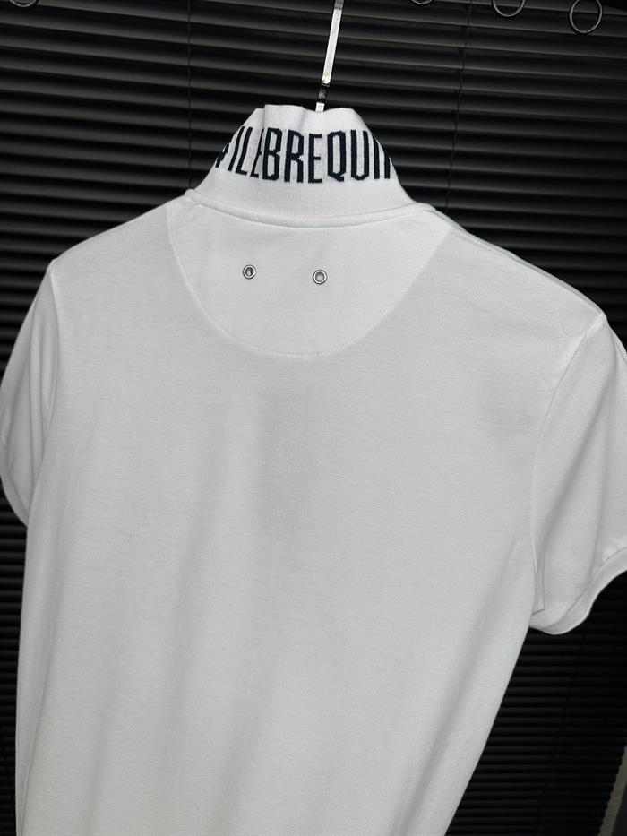 Nakış Logolu Ense Yazılı Yakalı T-Shirt