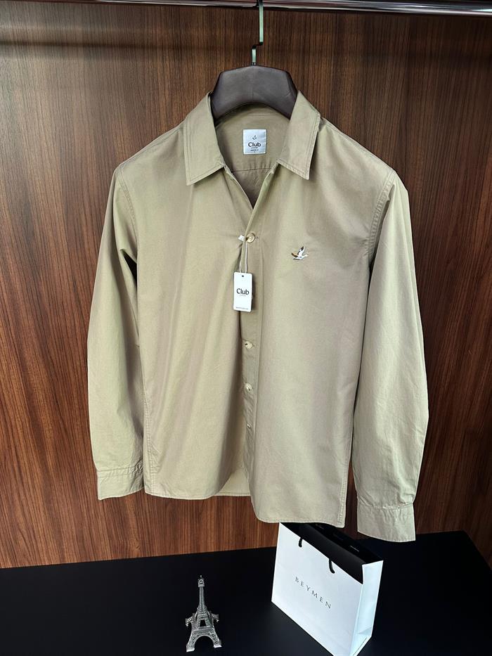 Nakış Logolu Pamuklu Gabardin Gömlek