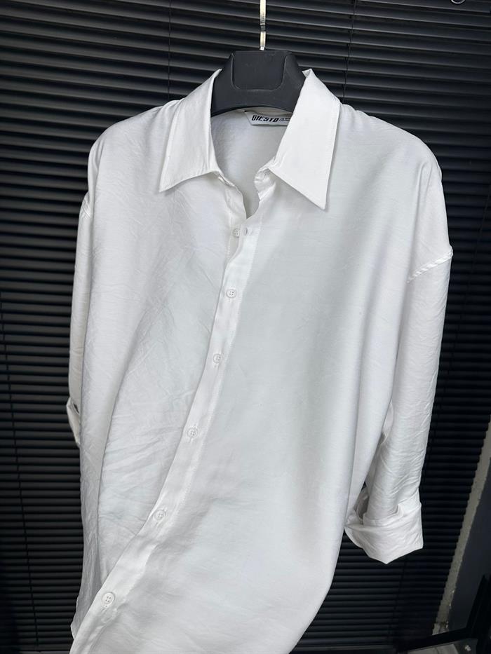 Tencel Kumaş Yakalı Klasik Gömlek