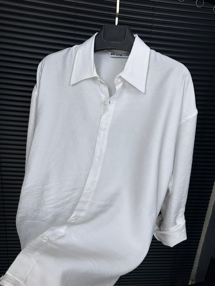 Tencel Kumaş Yakalı Klasik Gömlek