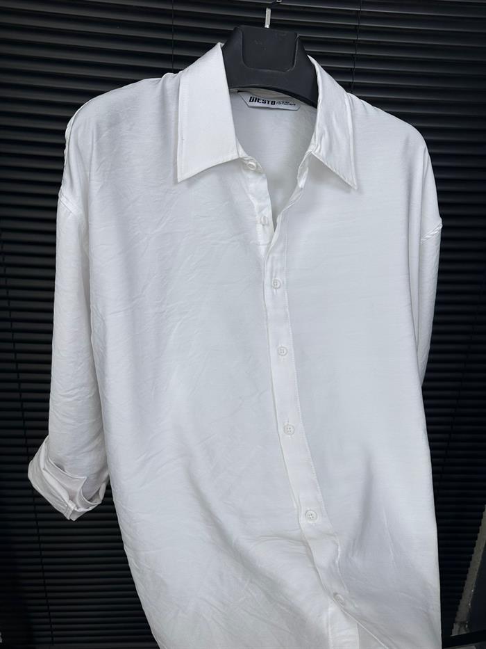 Tencel Kumaş Yakalı Klasik Gömlek
