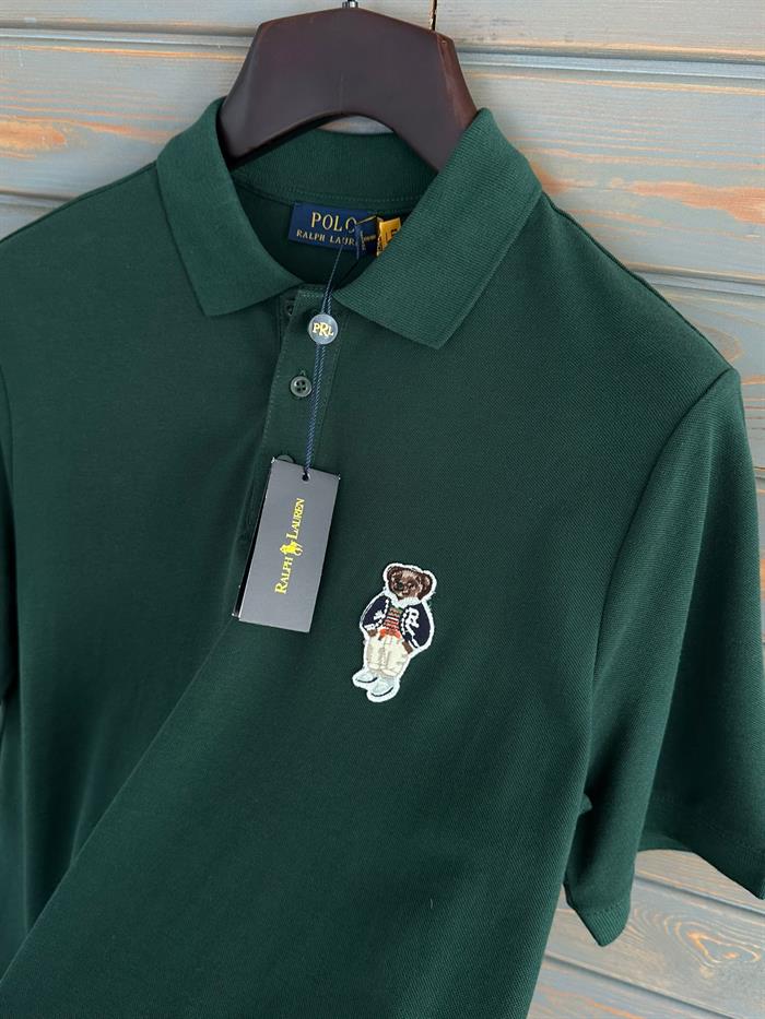 Göğüs Nakış Logolu Yakalı T-Shirt