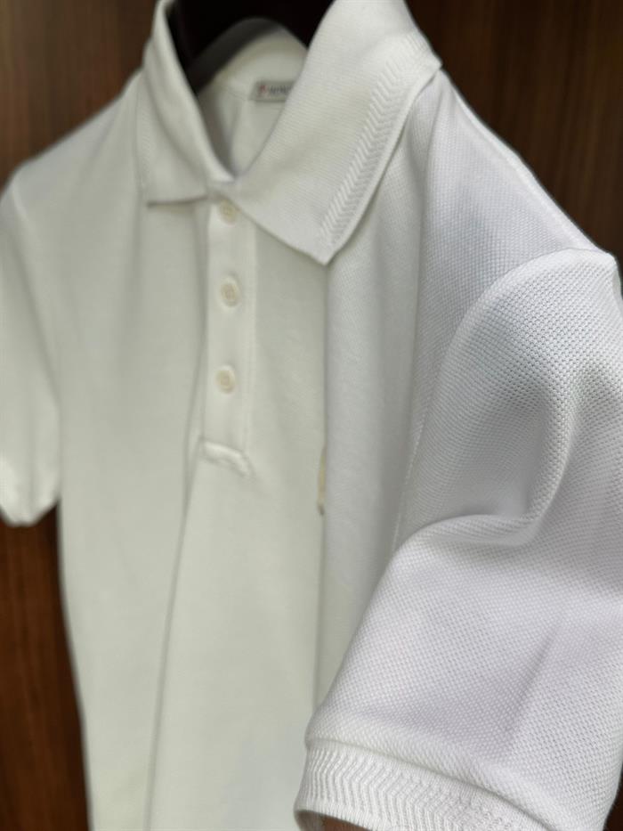 Nakış Logo Ve Yaka Detaylı Yakalı T-Shirt
