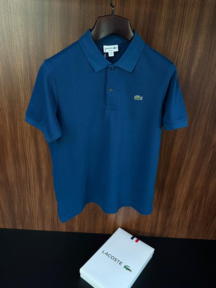 Nakış Logolu Pike Kumaş Yakalı T-Shirt