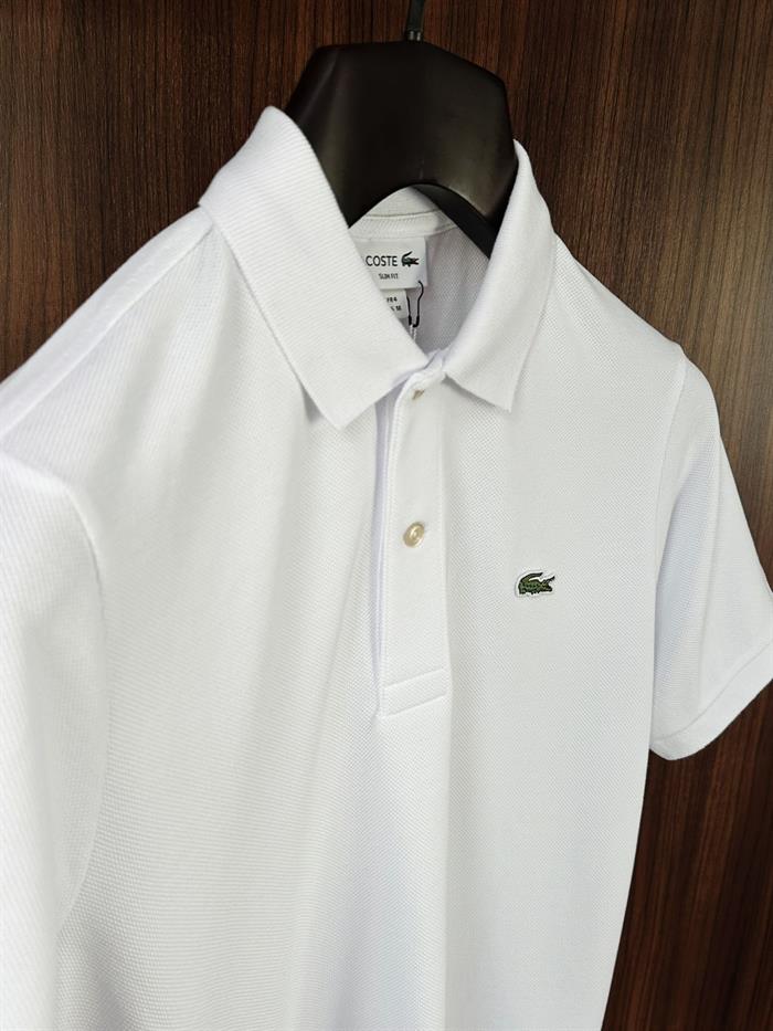 Nakış Logolu Pike Kumaş Yakalı T-Shirt