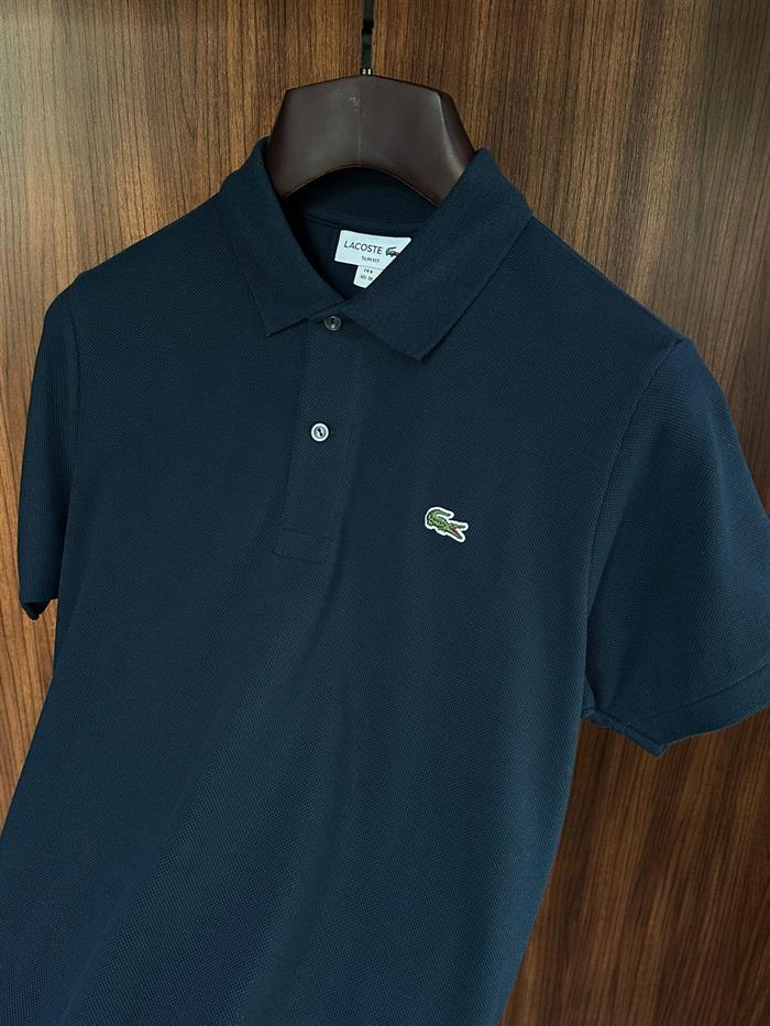 Nakış Logolu Pike Kumaş Yakalı T-Shirt
