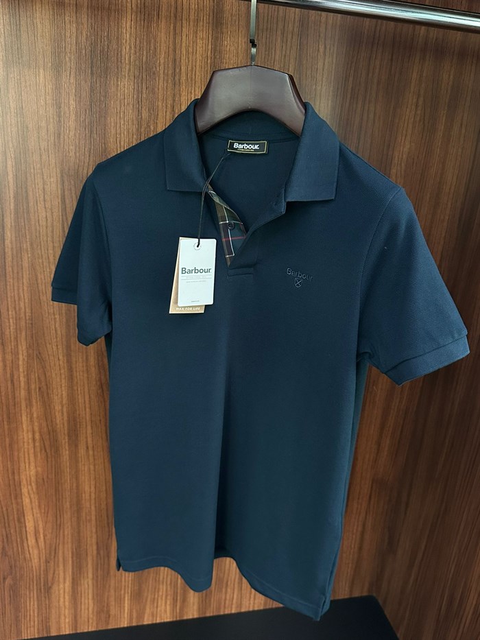 Nakış Logolu Pike Kumaş Yakalı T-Shirt