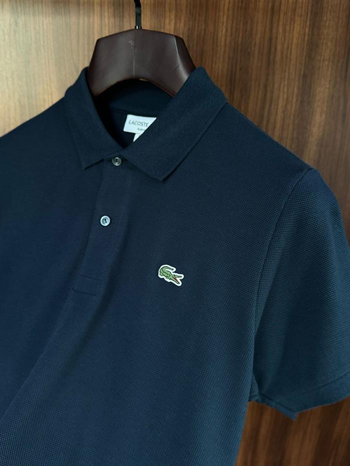 Nakış Logolu Pike Kumaş Yakalı T-Shirt