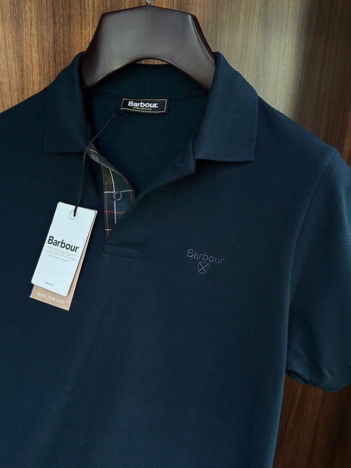 Nakış Logolu Pike Kumaş Yakalı T-Shirt