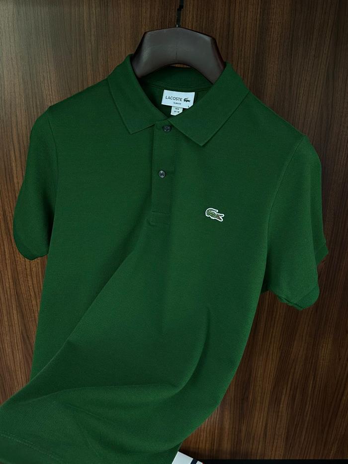 Nakış Logolu Pike Kumaş Yakalı T-Shirt