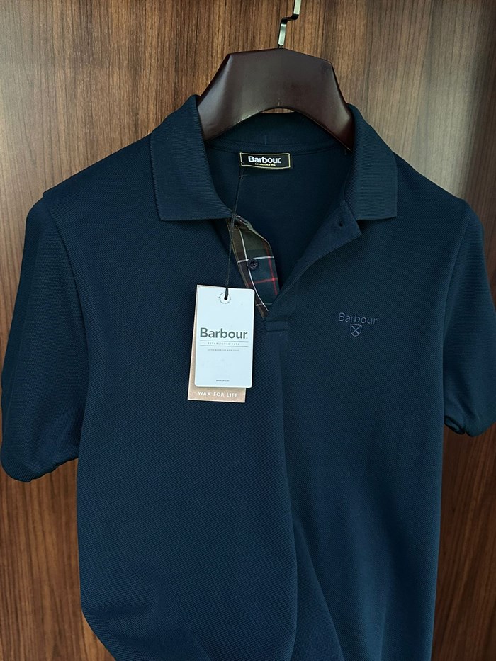 Nakış Logolu Pike Kumaş Yakalı T-Shirt