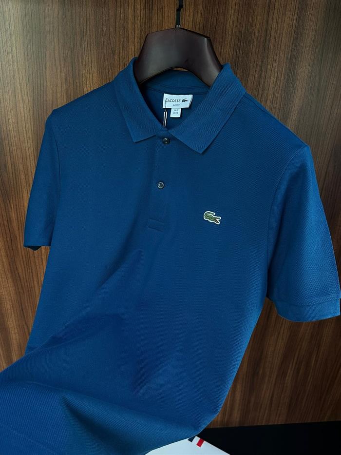 Nakış Logolu Pike Kumaş Yakalı T-Shirt