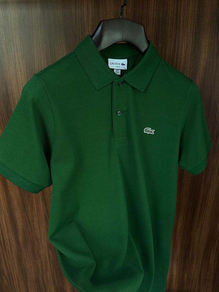 Nakış Logolu Pike Kumaş Yakalı T-Shirt