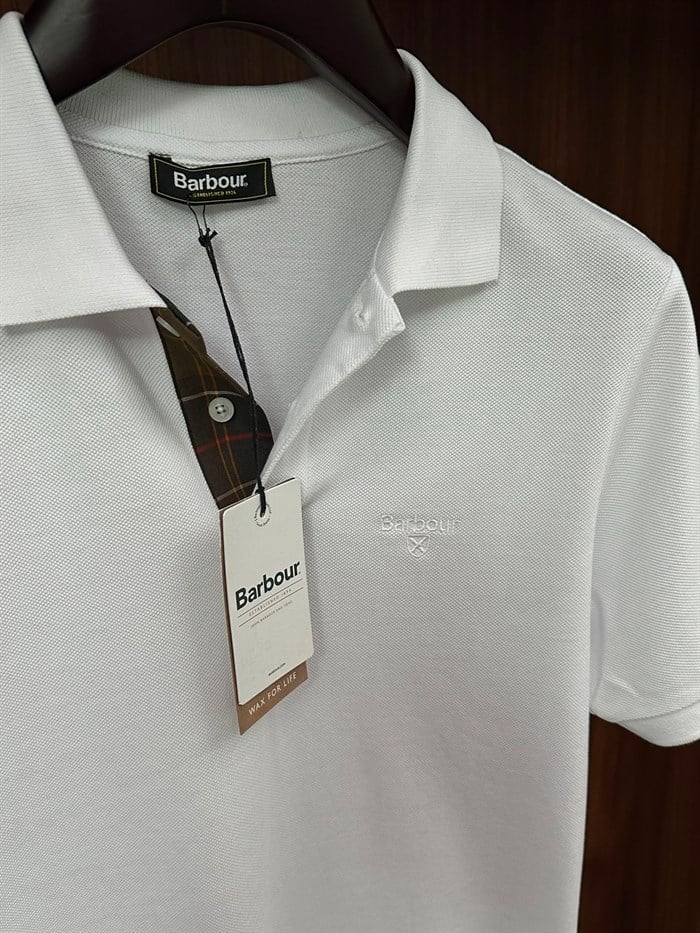 Nakış Logolu Pike Kumaş Yakalı T-Shirt
