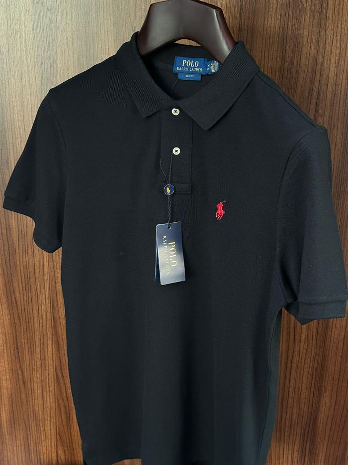 Nakış Logolu Yakalı T-Shirt