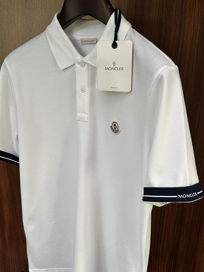 Nakış Marka Logolu Kol Yazı Detaylı Yakalı T-Shirt