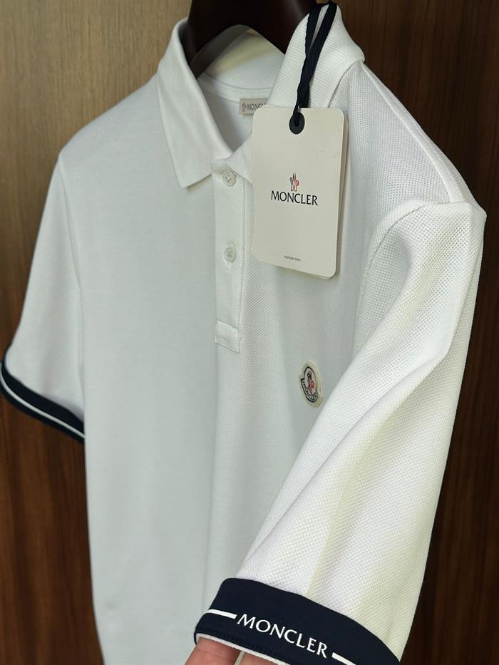Nakış Marka Logolu Kol Yazı Detaylı Yakalı T-Shirt