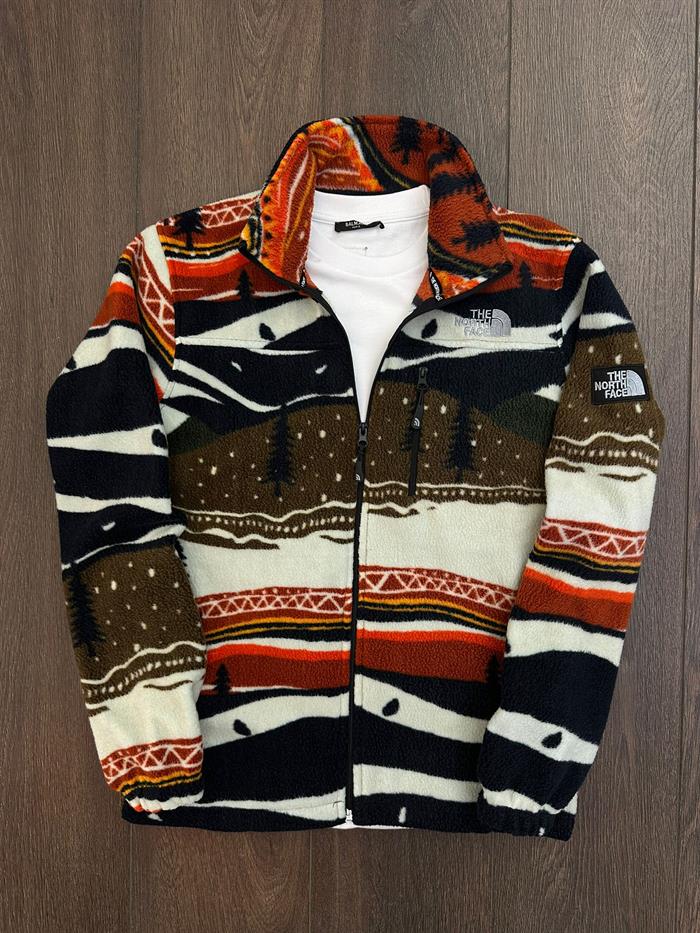 Desenli Nakış Logolu Peluş Ceket