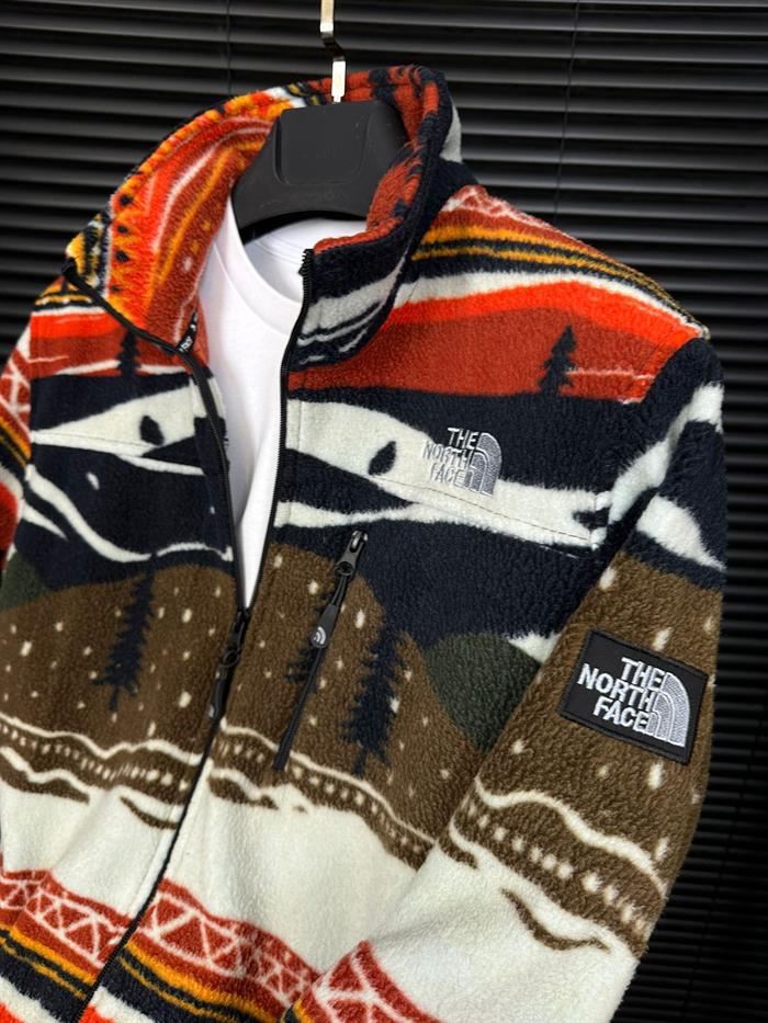 Desenli Nakış Logolu Peluş Ceket