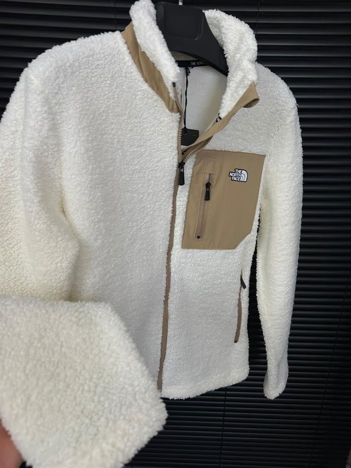 Logo Baskılı Cepli Peluş Ceket