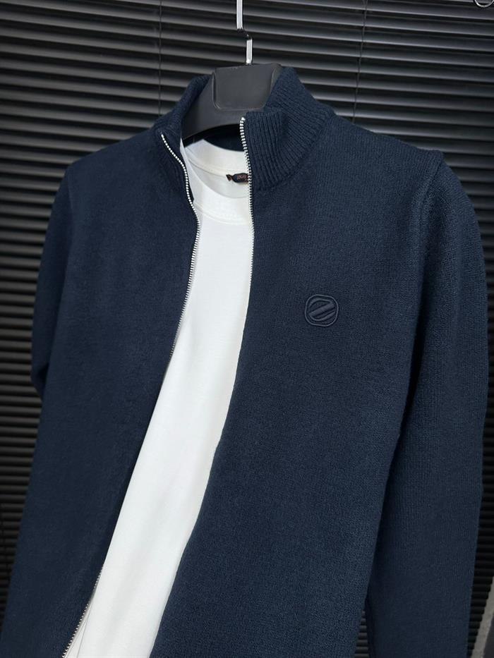 Nakış Kabartma Logolu Triko Ceket