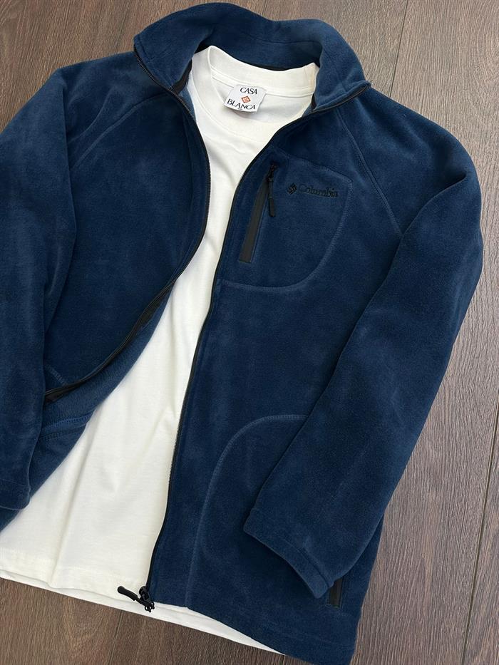 Nakış Logolu Cepli Peluş Ceket