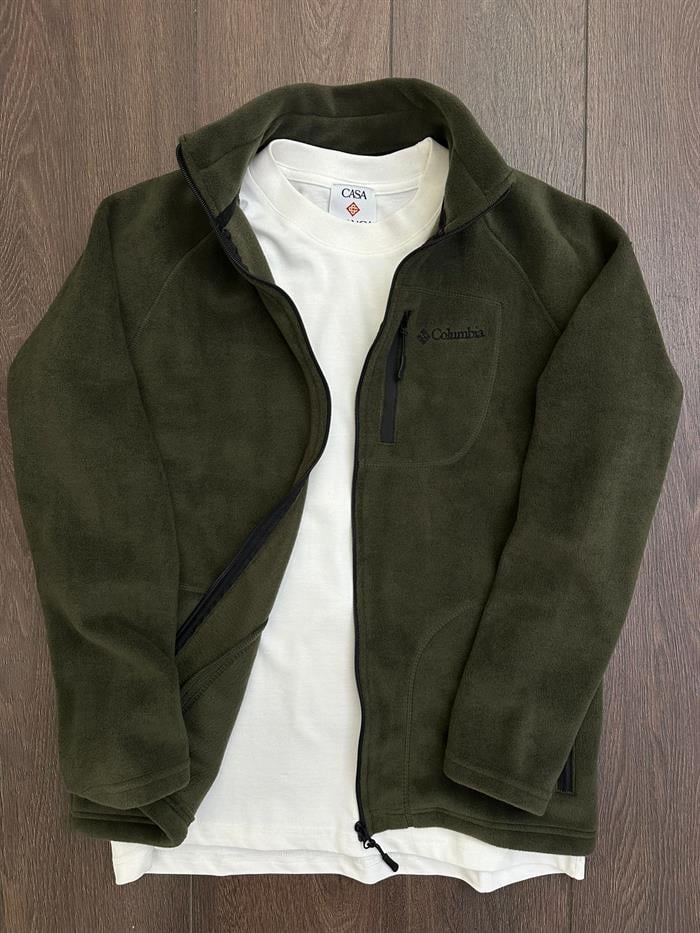 Nakış Logolu Cepli Peluş Ceket