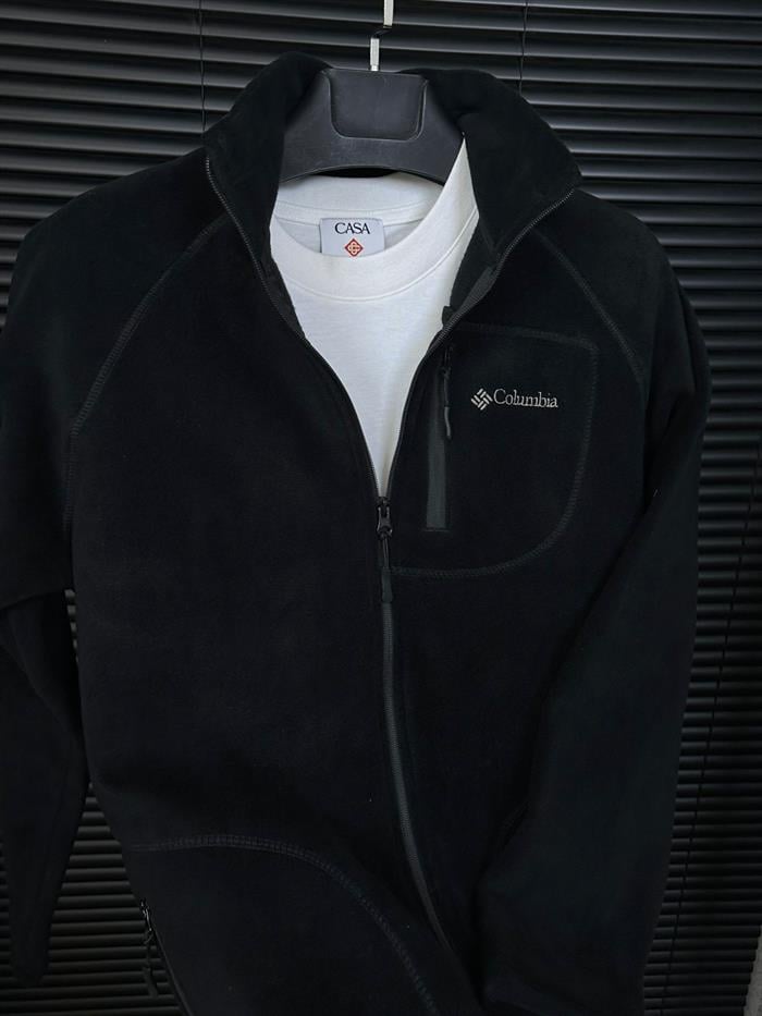 Nakış Logolu Cepli Peluş Ceket