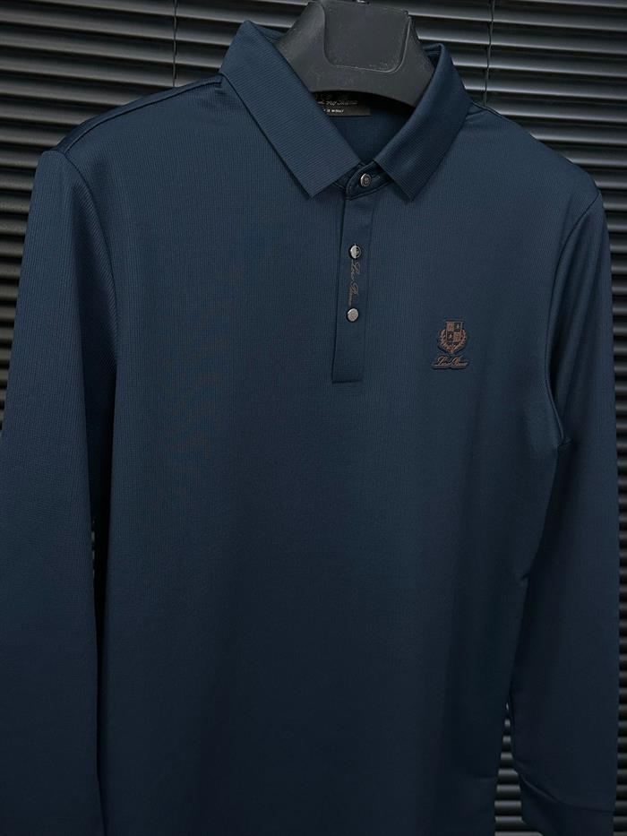 Marka Logolu Yakalı Swaetshirt