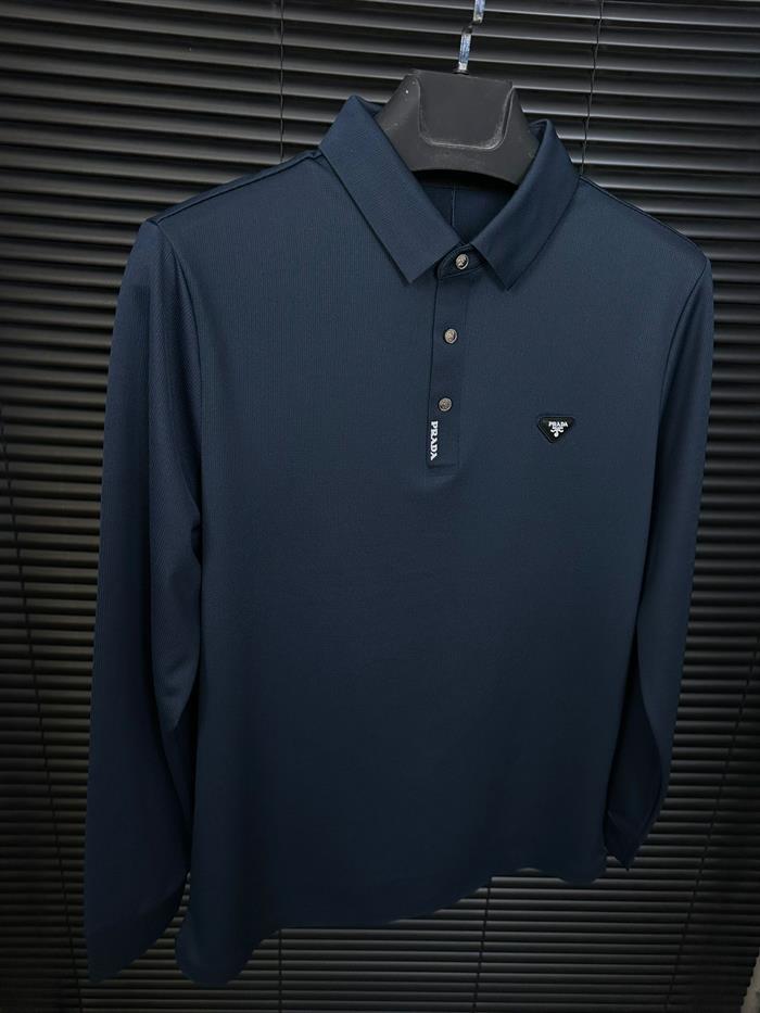 Polyamid Kumaş Kabartma Logolu Yakalı Sweatshirt