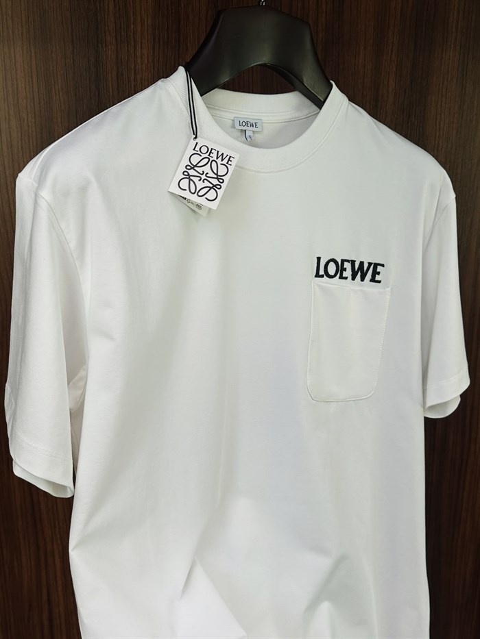 Cep Detaylı Nakış Yazı Baskılı Regular Fit T-Shirt