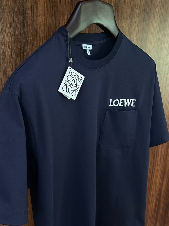 Cep Detaylı Nakış Yazı Baskılı Regular Fit T-Shirt