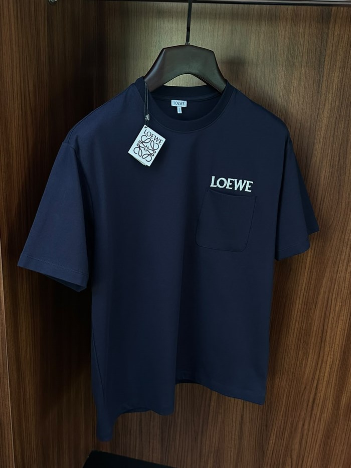 Cep Detaylı Nakış Yazı Baskılı Regular Fit T-Shirt