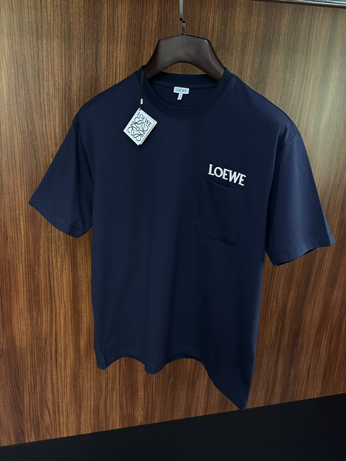Cep Detaylı Nakış Yazı Baskılı Regular Fit T-Shirt