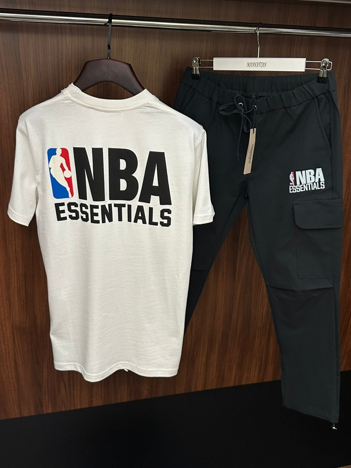 NBA Logo Print Regular Fit T-Shirt