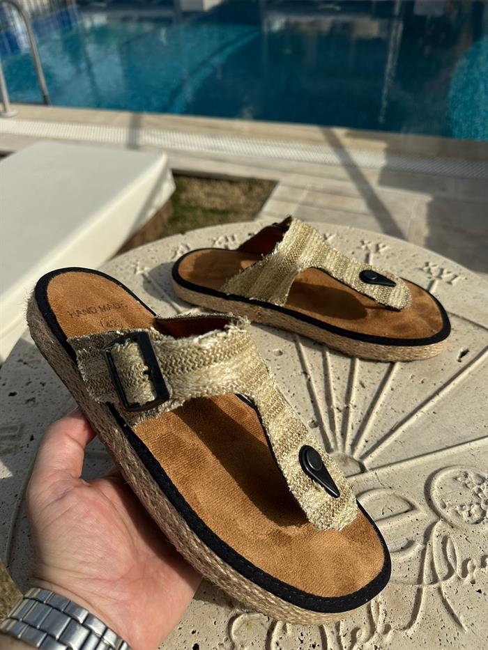 Hasır Taban Parmak Arası Terlik