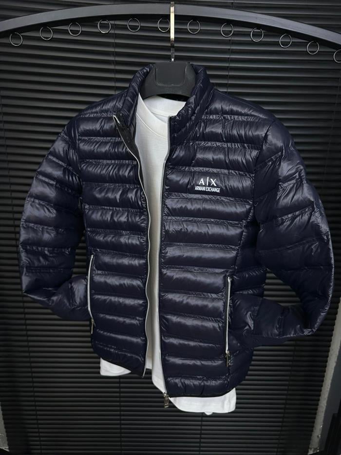 Logo Baskılı Parlak Kumaş Mont