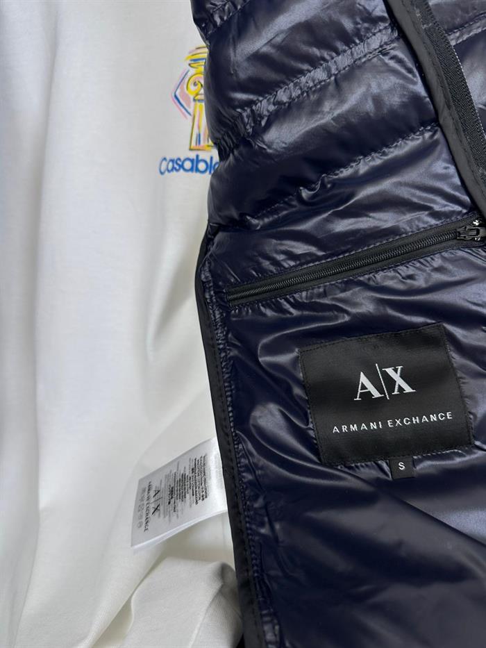 Logo Baskılı Parlak Kumaş Mont