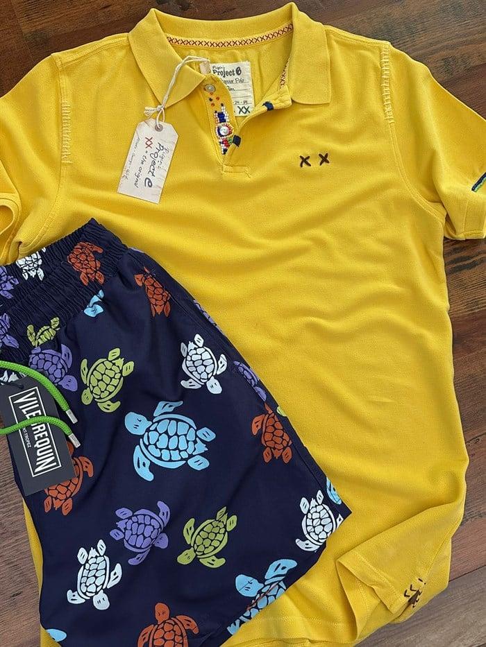 Caretta Desenli Deniz Şortu