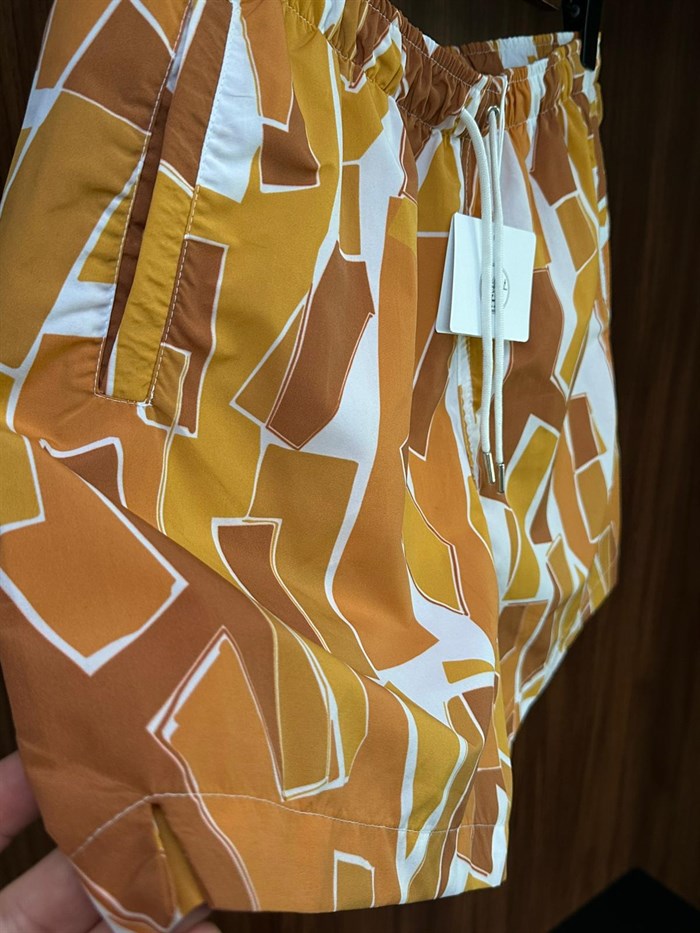 Desenli Deniz Şortu